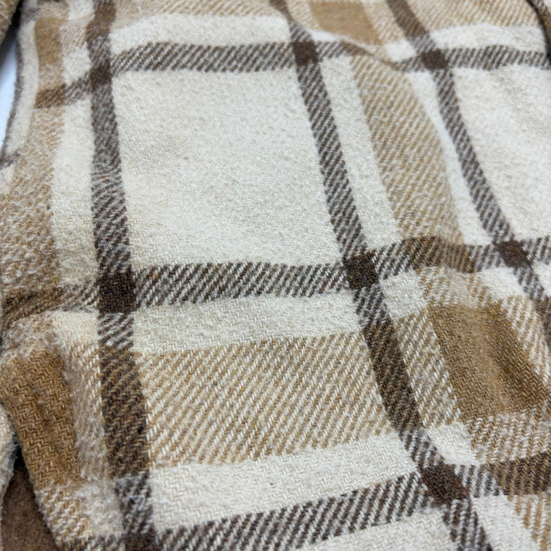 【現状渡し品】【メンズ】 PILE LINED CPO 70S-80S パイル ラインド シーピーオー WOOL CHECK JACKET ウール チェック ジャケット 146-260520-yt-04-fur サイズ：S カラー：ベージュ 万代Net店