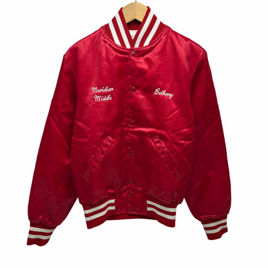【現状渡し品】【メンズ】 HOLLOWAY ホロウェイ USA製 80S-90S STADIUM JACKET スタジアム ジャケット 146-260520-yt-06-fur サイズ：S カラー：レッド 万代Net店