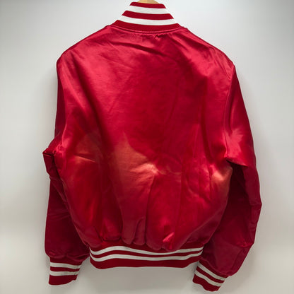 【現状渡し品】【メンズ】 HOLLOWAY ホロウェイ USA製 80S-90S STADIUM JACKET スタジアム ジャケット 146-260520-yt-06-fur サイズ：S カラー：レッド 万代Net店