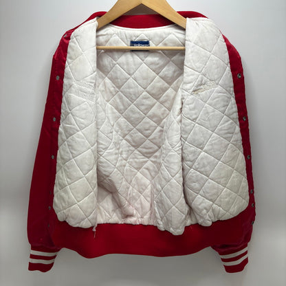 【現状渡し品】【メンズ】 HOLLOWAY ホロウェイ USA製 80S-90S STADIUM JACKET スタジアム ジャケット 146-260520-yt-06-fur サイズ：S カラー：レッド 万代Net店