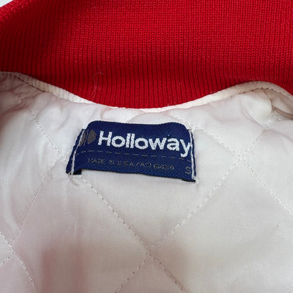 【現状渡し品】【メンズ】 HOLLOWAY ホロウェイ USA製 80S-90S STADIUM JACKET スタジアム ジャケット 146-260520-yt-06-fur サイズ：S カラー：レッド 万代Net店