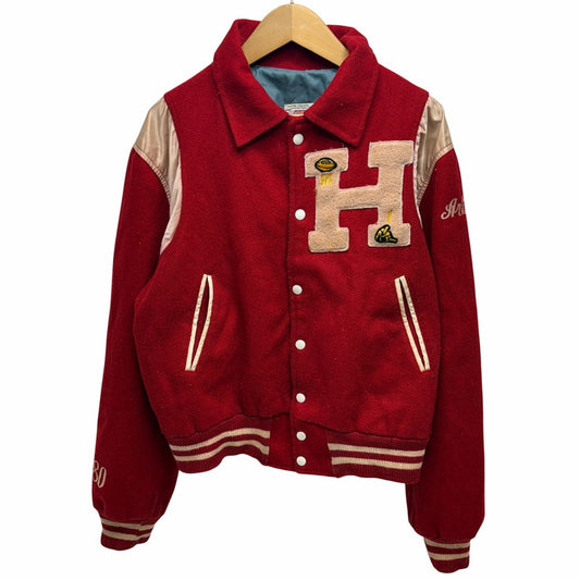 【現状渡し品】【メンズ】 HOLOVAK COUGHLIN ホロヴァーク・コフリン 60S STADIUM JACKET アウター スタジアム ジャケット 146-260520-yt-03-fur サイズ：L カラー：レッド 万代Net店