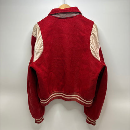 【現状渡し品】【メンズ】 HOLOVAK COUGHLIN ホロヴァーク・コフリン 60S STADIUM JACKET アウター スタジアム ジャケット 146-260520-yt-03-fur サイズ：L カラー：レッド 万代Net店