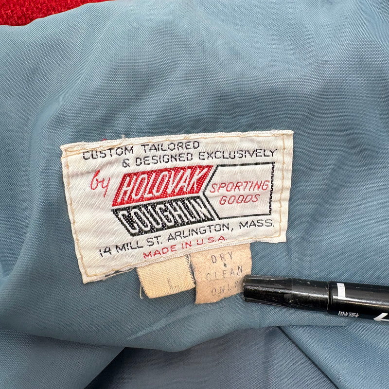 【現状渡し品】【メンズ】 HOLOVAK COUGHLIN ホロヴァーク・コフリン 60S STADIUM JACKET アウター スタジアム ジャケット 146-260520-yt-03-fur サイズ：L カラー：レッド 万代Net店