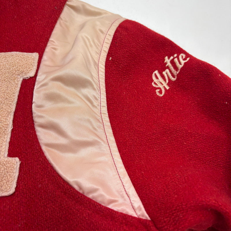 【現状渡し品】【メンズ】 HOLOVAK COUGHLIN ホロヴァーク・コフリン 60S STADIUM JACKET アウター スタジアム ジャケット 146-260520-yt-03-fur サイズ：L カラー：レッド 万代Net店
