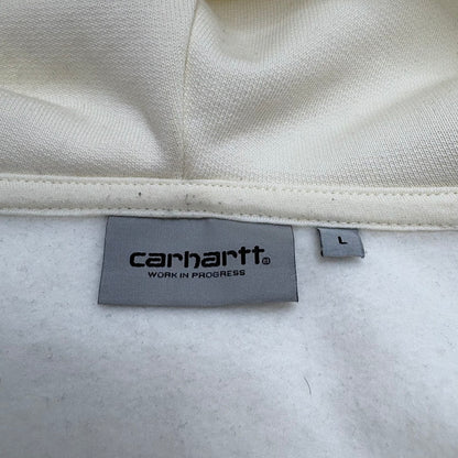 【中古品】【メンズ】 Carhartt カーハート CARHARTT WIPカーハート ダブリューアイピー I03393 パーカー HOODED BROWN DUCKS JACKET フーデッド スウェット トップス 142-260518-yt-02-fur サイズ：L カラー：アイボリー 万代Net店