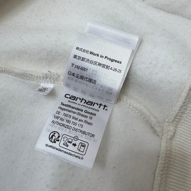 【中古品】【メンズ】 Carhartt カーハート CARHARTT WIPカーハート ダブリューアイピー I03393 パーカー HOODED BROWN DUCKS JACKET フーデッド スウェット トップス 142-260518-yt-02-fur サイズ：L カラー：アイボリー 万代Net店