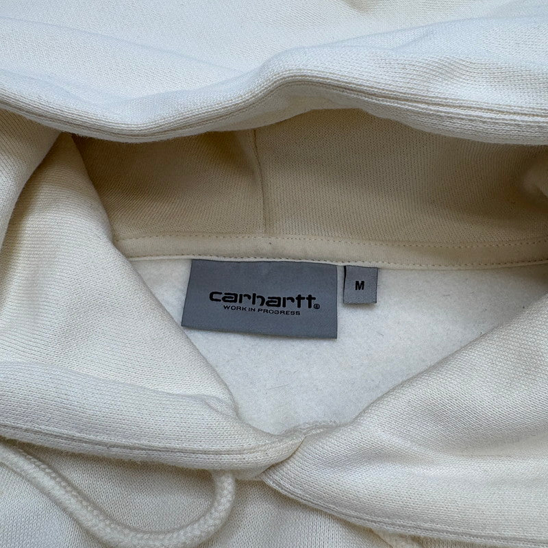 【中古品】【メンズ】 CARHARTT WIP カーハート ダブリューアイピー A252022 HOODED HELIX SWEATSHIRT パーカー トップス 142-260519-yt-04-fur サイズ：M カラー：アイボリー 万代Net店