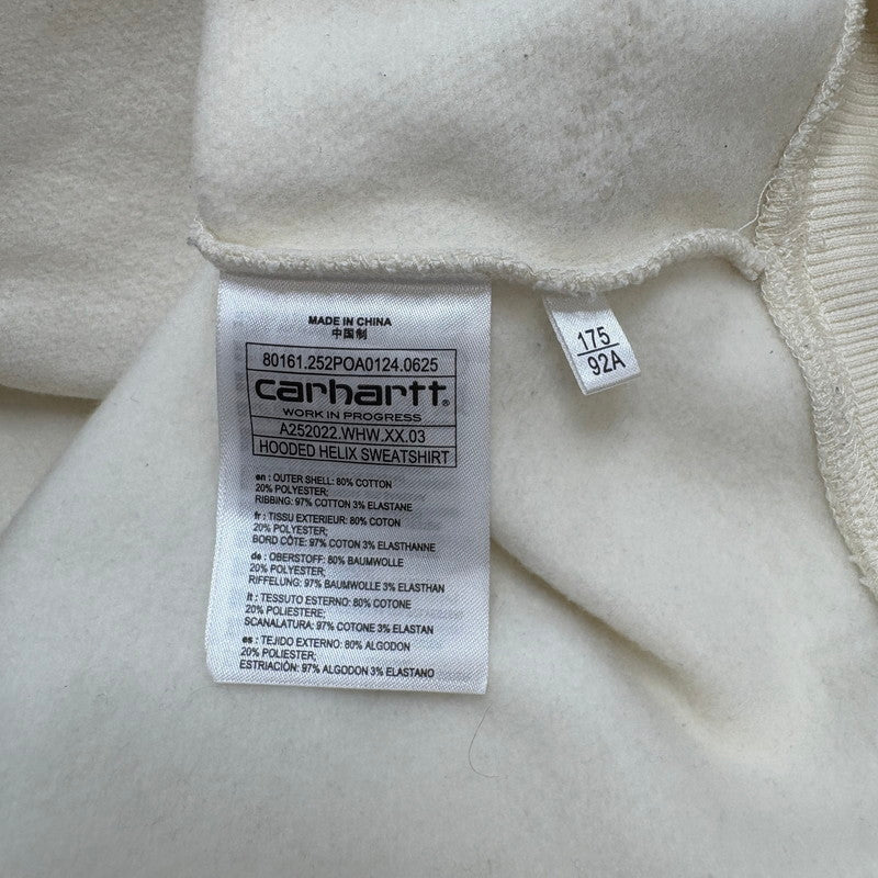 【中古品】【メンズ】 CARHARTT WIP カーハート ダブリューアイピー A252022 HOODED HELIX SWEATSHIRT パーカー トップス 142-260519-yt-04-fur サイズ：M カラー：アイボリー 万代Net店