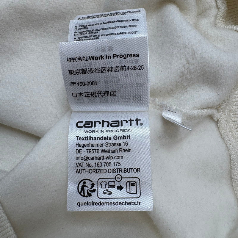 【中古品】【メンズ】 CARHARTT WIP カーハート ダブリューアイピー A252022 HOODED HELIX SWEATSHIRT パーカー トップス 142-260519-yt-04-fur サイズ：M カラー：アイボリー 万代Net店