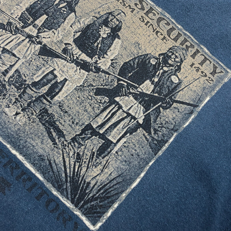 【現状渡し品】【メンズ】 DELTA デルタ AMERICAN PRINT S/S TEE 半袖 Tシャツ トップス 古着 146-260930-rs-01-fur サイズ：XL カラー：ブルー系 万代Net店