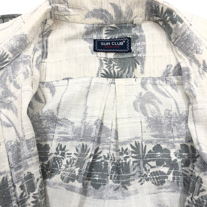【現状渡し品】【メンズ】 SUR CLUB サークラブ ALOHA S/S SHIRT アロハシャツ ハワイアンシャツ 半袖 トップス 古着 146-260930-rs-05-fur サイズ：不明 カラー：グレー系 万代Net店