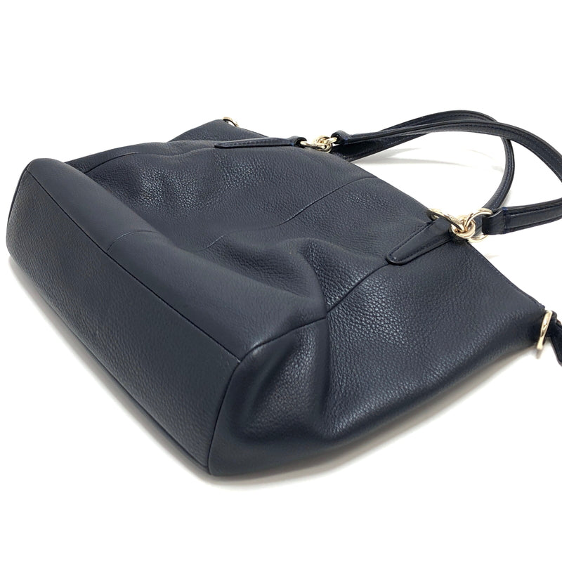 【中古品】【レディース】 COACH コーチ F36675 2WAY HAND BAG ハンドバッグ ショルダーバッグ レザー カバン 180-260930-hn-04-fur カラー：ネイビー 万代Net店
