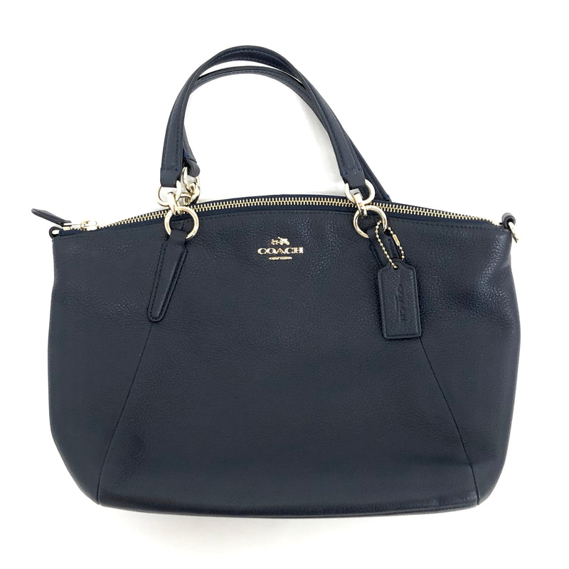 【中古品】【レディース】 COACH コーチ F36675 2WAY HAND BAG ハンドバッグ ショルダーバッグ レザー カバン 180-260930-hn-04-fur カラー：ネイビー 万代Net店
