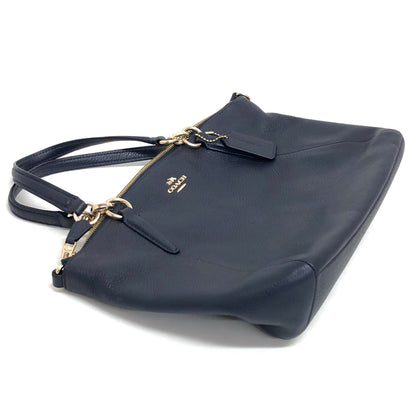 【中古品】【レディース】 COACH コーチ F36675 2WAY HAND BAG ハンドバッグ ショルダーバッグ レザー カバン 180-260930-hn-04-fur カラー：ネイビー 万代Net店