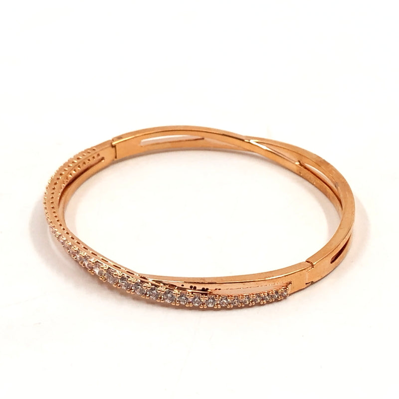 【中古品】【レディース】 SWAROVSKI スワロフスキー HYPERBOLA BANGLE 5620552 ハイパーボラ バングル ブレスレット アクセサリー 193-260930-hn-07-fur カラー：ホワイト/ローズゴールド 万代Net店