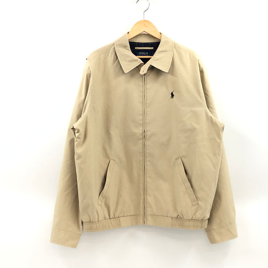 【中古品】【メンズ】 POLO RALPH LAUREN ポロ・ラルフローレン HARRINGTON JACKET ハリントンジャケット スイングトップ ブルゾン アウター 147-260930-hn-08-fur サイズ：L カラー：ベージュ 万代Net店