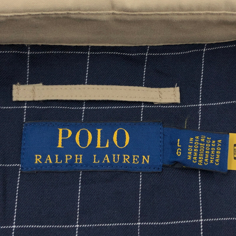 【中古品】【メンズ】 POLO RALPH LAUREN ポロ・ラルフローレン HARRINGTON JACKET ハリントンジャケット スイングトップ ブルゾン アウター 147-260930-hn-08-fur サイズ：L カラー：ベージュ 万代Net店