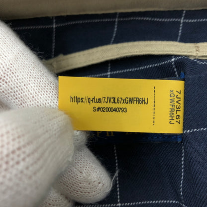 【中古品】【メンズ】 POLO RALPH LAUREN ポロ・ラルフローレン HARRINGTON JACKET ハリントンジャケット スイングトップ ブルゾン アウター 147-260930-hn-08-fur サイズ：L カラー：ベージュ 万代Net店