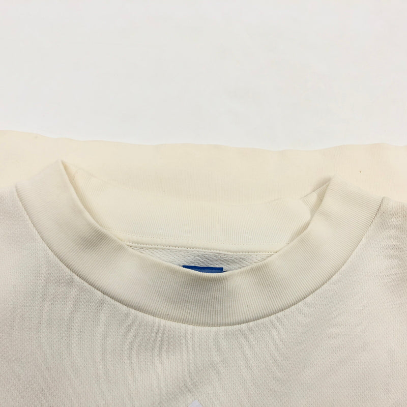 【中古品】【メンズ】 ADIDAS アディダス SWEATSHIRT BQ1801 スウェット 長袖 トップス 古着 148-260930-rs-03-fur サイズ：S カラー：ホワイト 万代Net店