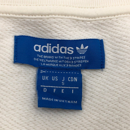 【中古品】【メンズ】 ADIDAS アディダス SWEATSHIRT BQ1801 スウェット 長袖 トップス 古着 148-260930-rs-03-fur サイズ：S カラー：ホワイト 万代Net店