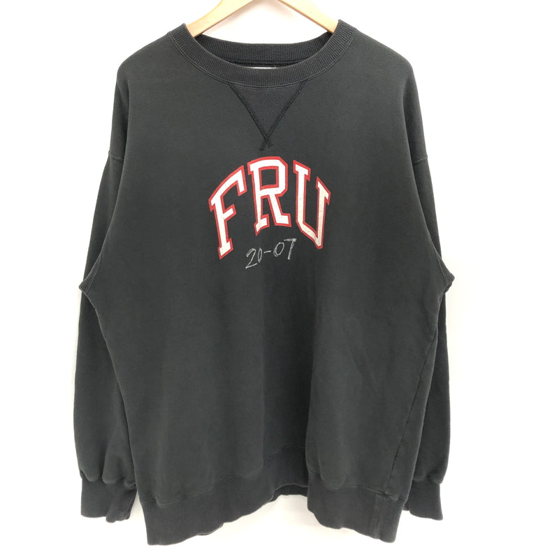 【現状渡し品】【メンズ】 FREE RAGE フリーレイジ "FRU" SWEATSHIRT 日本製 スウェットシャツ トレーナー トップス 147-260930-hn-02-fur サイズ：XL カラー：チャコール系 万代Net店