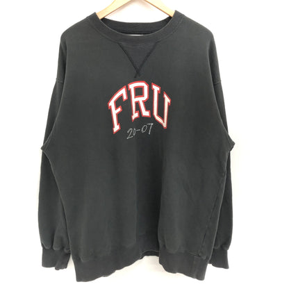 【現状渡し品】【メンズ】 FREE RAGE フリーレイジ "FRU" SWEATSHIRT 日本製 スウェットシャツ トレーナー トップス 147-260930-hn-02-fur サイズ：XL カラー：チャコール系 万代Net店