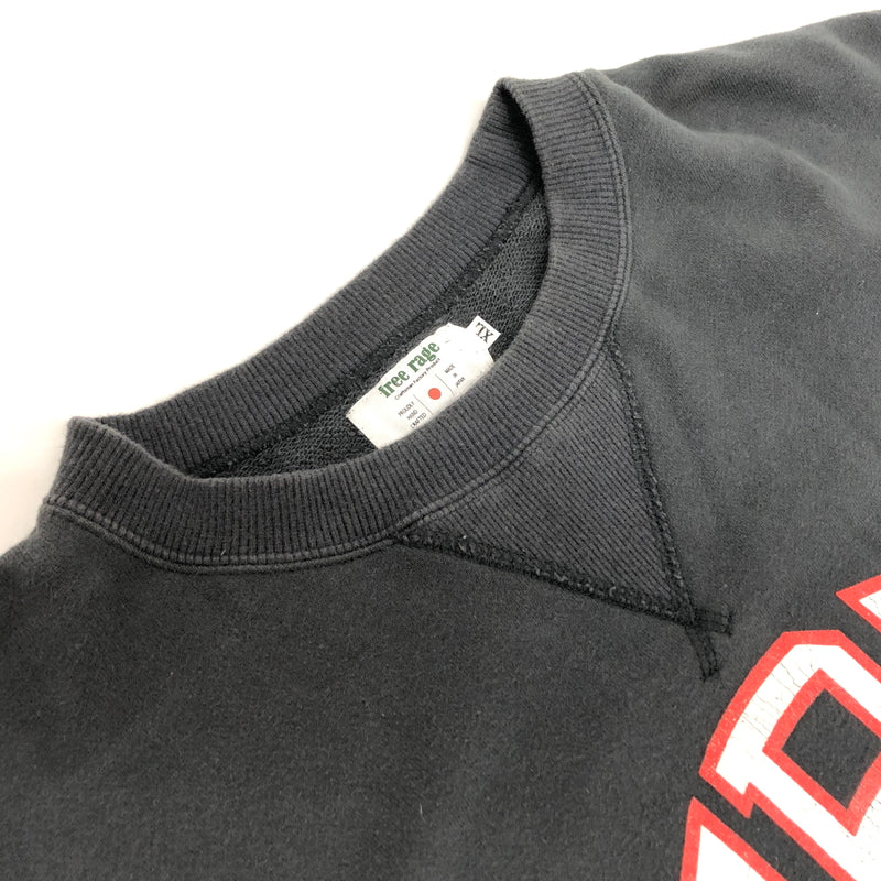 【現状渡し品】【メンズ】 FREE RAGE フリーレイジ "FRU" SWEATSHIRT 日本製 スウェットシャツ トレーナー トップス 147-260930-hn-02-fur サイズ：XL カラー：チャコール系 万代Net店