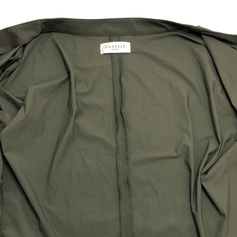 【中古品】【メンズ】 SUAVELE シュアーヴル COLLARLESS JACKET RX-0069 カラーレスジャケット アウター 147-260930-hn-03-fur サイズ：2 カラー：オリーブ 万代Net店