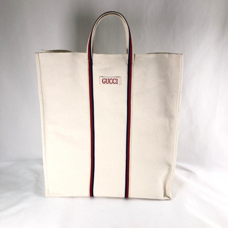 【中古品】【メンズ】 GUCCI 484690 グッチ ウロボロス ロゴ キャンバス トートバッグ カバン ビックバック 180-260612-sm-01-otoh カラー：ベージュ 万代Net店