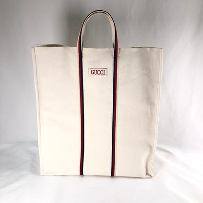 【中古品】【メンズ】 GUCCI 484690 グッチ ウロボロス ロゴ キャンバス トートバッグ カバン ビックバック 180-260612-sm-01-otoh カラー：ベージュ 万代Net店