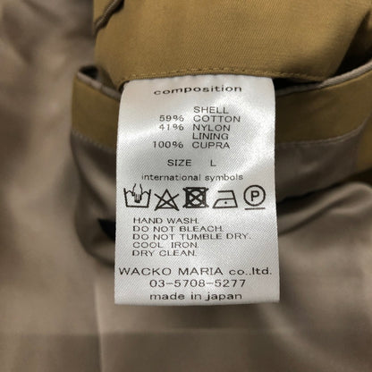 【中古品】【メンズ】 WACKO MARIA ワコマリア 20SS BAL COLLAR COAT バルカラー コート ライトアウター ステンカラーコート 140-251205-ks-02-tei サイズ：L カラー：ベージュ 万代Net店