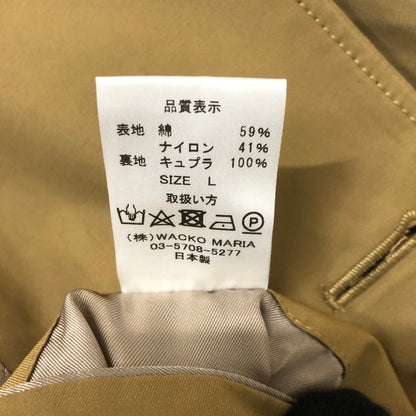 【中古品】【メンズ】 WACKO MARIA ワコマリア 20SS BAL COLLAR COAT バルカラー コート ライトアウター ステンカラーコート 140-251205-ks-02-tei サイズ：L カラー：ベージュ 万代Net店