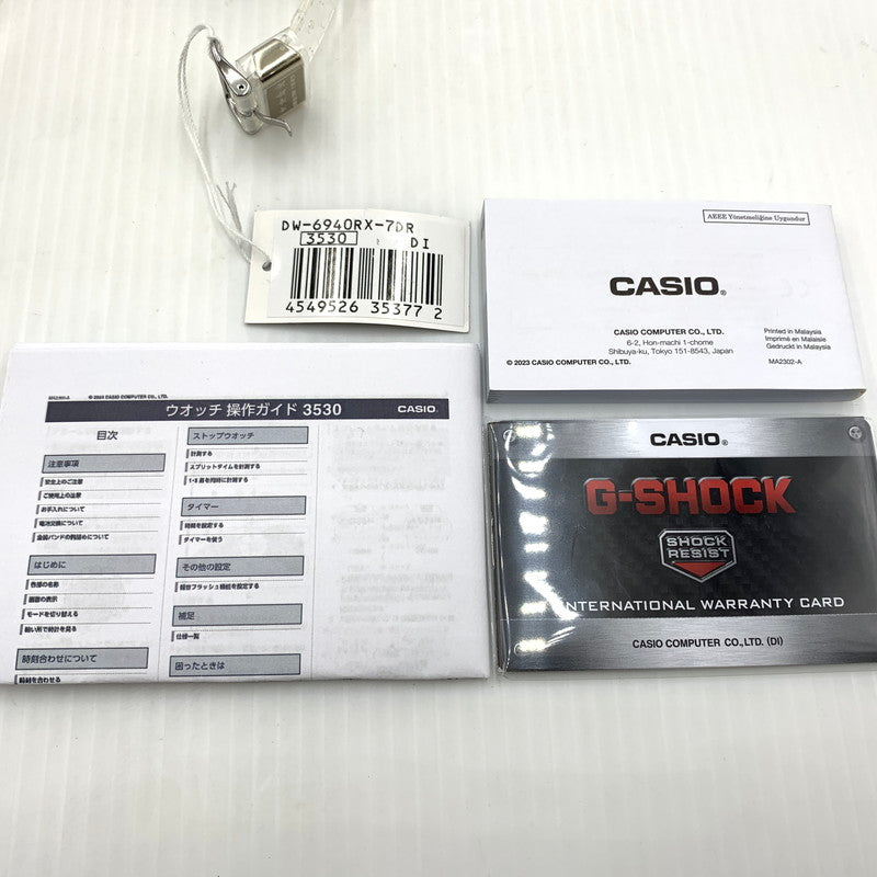 【中古品】【メンズ】 G-SHOCK ジーショック DIGITAL 6900 SERIES 40th ANNIVERSARY CLEAR REMIX DW-6940RX-7 クォーツ 腕時計 ウォッチ 196-260804-ko-10-tei カラー：クリア 万代Net店