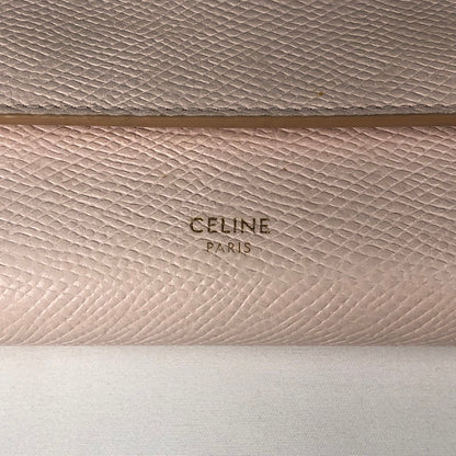 【中古品】【レディース】 CELINE Small Trifold Wallet セリーヌ スモール トリフォールドウォレット 財布　三つ折り財布 181-260611-sm-03-otoh カラー：ピンクベージュ 万代Net店