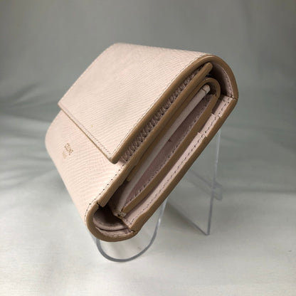 【中古品】【レディース】 CELINE Small Trifold Wallet セリーヌ スモール トリフォールドウォレット 財布　三つ折り財布 181-260611-sm-03-otoh カラー：ピンクベージュ 万代Net店