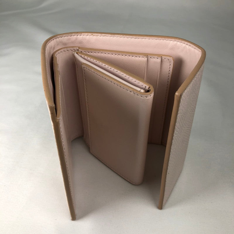 【中古品】【レディース】 CELINE Small Trifold Wallet セリーヌ スモール トリフォールドウォレット 財布　三つ折り財布 181-260611-sm-03-otoh カラー：ピンクベージュ 万代Net店
