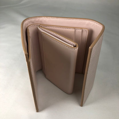 【中古品】【レディース】 CELINE Small Trifold Wallet セリーヌ スモール トリフォールドウォレット 財布　三つ折り財布 181-260611-sm-03-otoh カラー：ピンクベージュ 万代Net店