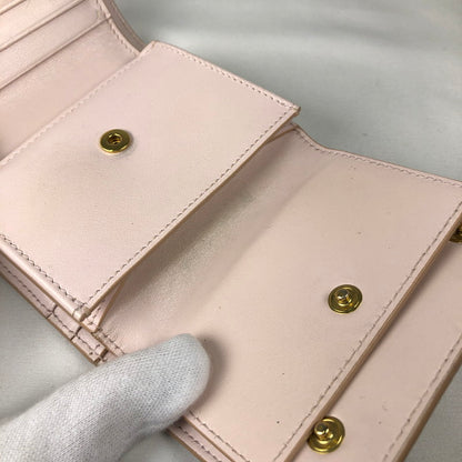 【中古品】【レディース】 CELINE Small Trifold Wallet セリーヌ スモール トリフォールドウォレット 財布　三つ折り財布 181-260611-sm-03-otoh カラー：ピンクベージュ 万代Net店