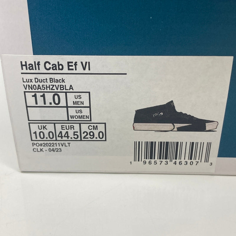 【中古品】【メンズ】 VANS バンズ HALF CAB EF VI LUX DUCT BLACK 靴 シューズ スニーカー 162-260822-AS-12-hon サイズ：29cm カラー：ブラック 万代Net店