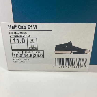【中古品】【メンズ】 VANS バンズ HALF CAB EF VI LUX DUCT BLACK 靴 シューズ スニーカー 162-260822-AS-12-hon サイズ：29cm カラー：ブラック 万代Net店