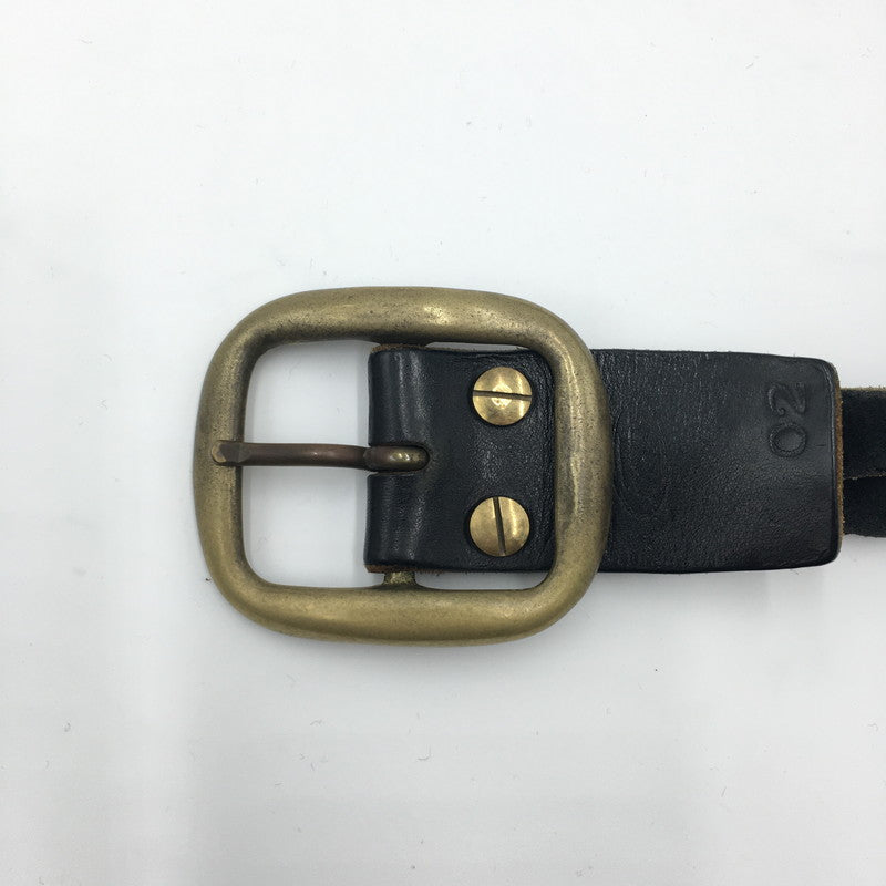 【中古品】【メンズ】  UNKNOWN USED LEATHER BRAID BELT ユーズド レザー ブレードベルト 服飾雑貨 アクセサリー 編み込み 205-241023-kk-45-tei サイズ：02 カラー：ブラック 万代Net店