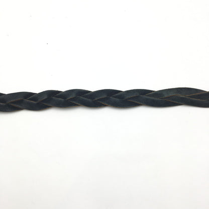 【中古品】【メンズ】  UNKNOWN USED LEATHER BRAID BELT ユーズド レザー ブレードベルト 服飾雑貨 アクセサリー 編み込み 205-241023-kk-45-tei サイズ：02 カラー：ブラック 万代Net店