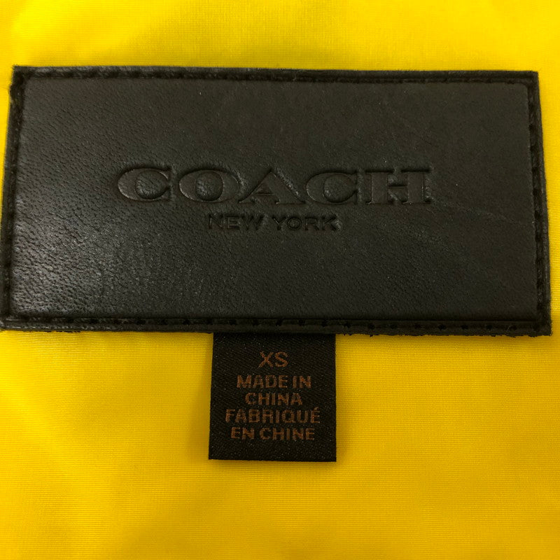 【中古品】【メンズ】 COACH コーチ MOUNTAIN PARKA マウンテンパーカー ライトアウター ナイロンジャケット 141-251205-ks-22-fuz サイズ：XS カラー：ブラウン/イエロー 万代Net店