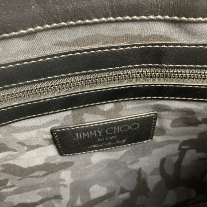 【中古品】【レディース】 JIMMY CHOO ジミーチュー DEREK BLACK 星スタッズ セカンドバッグ ※保存袋付き カバン ※スレ・汚れあり 180-260822-io-16-fuzh 万代Net店