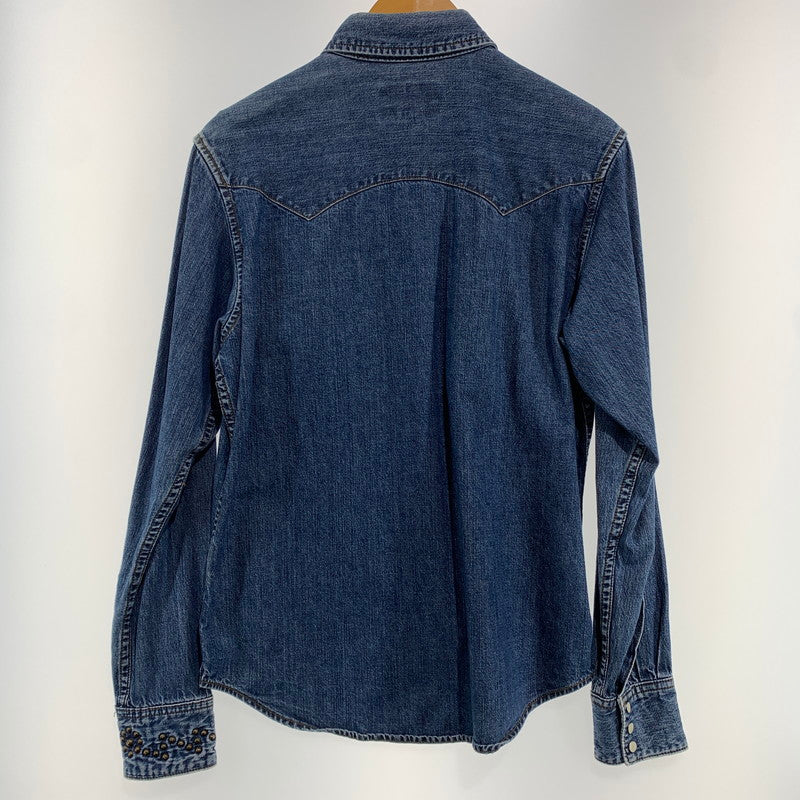 【中古品】【メンズ】 SCHOTT ショット 3135062 スタッズ デニムウェスタンシャツ 145-260818-nm-65-tei サイズ：S 万代Net店