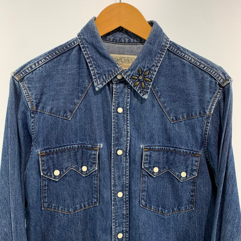 【中古品】【メンズ】 SCHOTT ショット 3135062 スタッズ デニムウェスタンシャツ 145-260818-nm-65-tei サイズ：S 万代Net店