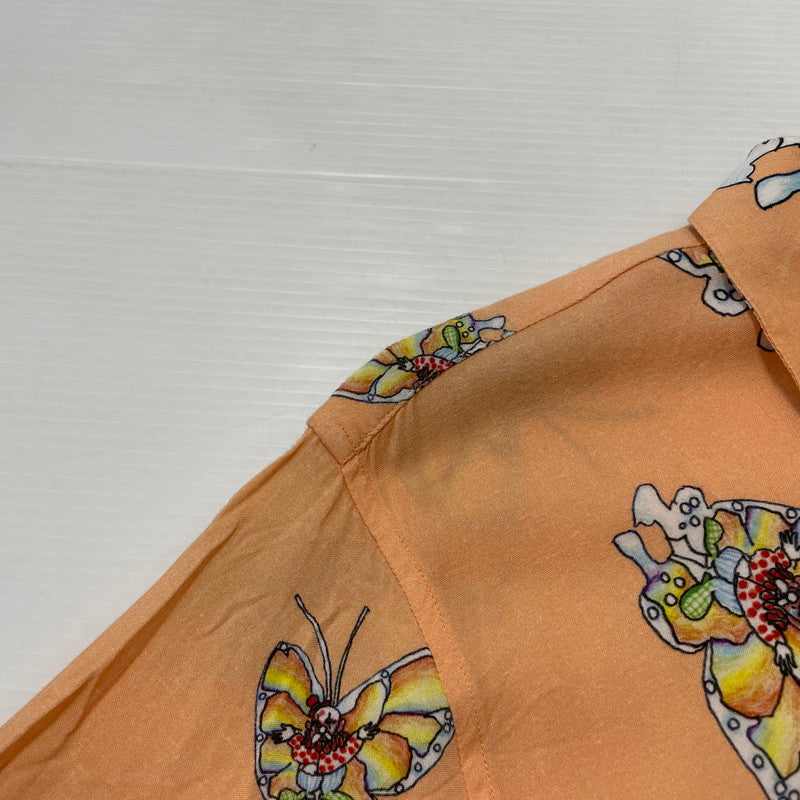 【中古品】【メンズ】 GONZ BUTTERFLY S/S SHIRT ゴンズ バタフライ ショートスリーブシャツ 半袖 トップス 149-251224-yo-07-fuzh サイズ：M カラー：peach 万代Net店