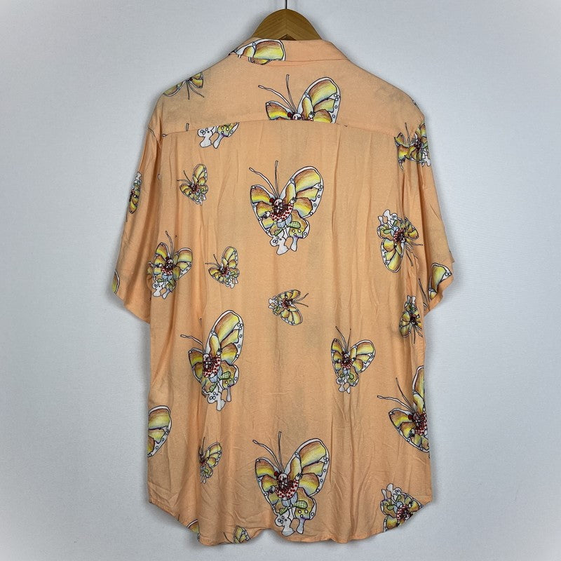 【中古品】【メンズ】 GONZ BUTTERFLY S/S SHIRT ゴンズ バタフライ ショートスリーブシャツ 半袖 トップス 149-251224-yo-07-fuzh サイズ：M カラー：peach 万代Net店