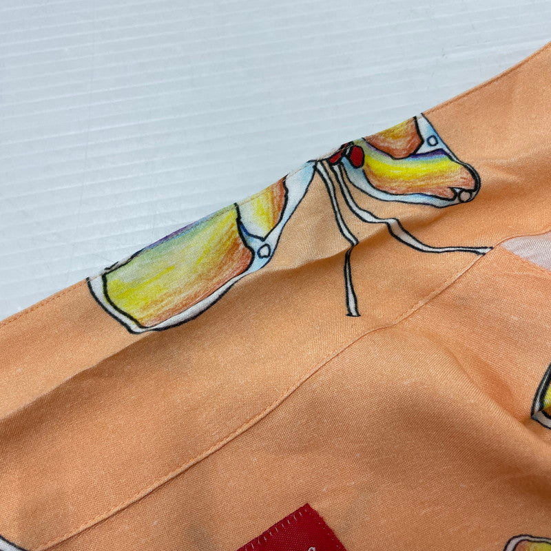 【中古品】【メンズ】 GONZ BUTTERFLY S/S SHIRT ゴンズ バタフライ ショートスリーブシャツ 半袖 トップス 149-251224-yo-07-fuzh サイズ：M カラー：peach 万代Net店